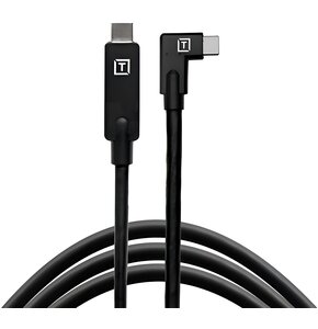 Kabel do tetheringu USB-C - USB-C TETHER TOOLS TetherPro Right Angle 4.6m, 5 Gb/s, 60W Czarny