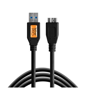 Kabel do tetheringu USB - Micro-B TETHER TOOLS Pro 4.6m, 5 Gb/s Czarny