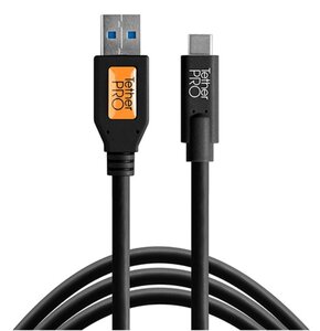 Kabel do tetheringu USB 3.0 - USB-C TETHER TOOLS Pro 4.6m 5 Gb/s Czarny