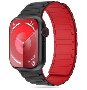 Pasek TECH-PROTECT IconBand Magnetic do Apple Watch 4/5/6/7/8/9/SE/Ultra (42/44/45/49mm) Czarno-czerwony