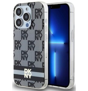 Etui DKNY Hardcase IML Checkered Mono Pattern & Printed Stripes do Apple iPhone 13/13 Pro Czarny