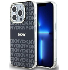 Etui DKNY IML Mono & Stripe MagSafe do Apple iPhone 14 Pro Czarny