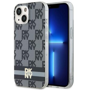 Etui DKNY Hardcase IML Checkered Mono Pattern & Printed Stripes do Apple iPhone 13/14/15 Czarny