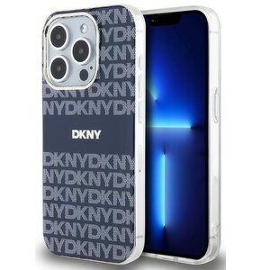 Etui DKNY IML Mono & Stripe MagSafe do Apple iPhone 15 Pro Max Niebieski