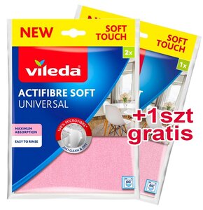 Ściereczka VILEDA Actifibre Soft  2+1 GRATIS