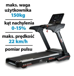 Bieżnia elektryczna BH FITNESS RS1000 2574W 22km/h