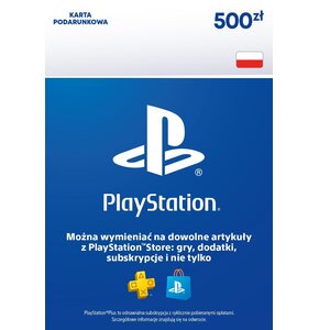 Kod aktywacyjny SONY PlayStation Network 500 zł