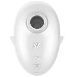 SATISFYER CUTIE GHOST Bezdotykowy Masażer Łechtaczki  Biały