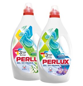 Żel do prania PERLUX Color & Uniwersalny 2 x 1920 ml