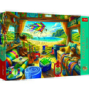 Puzzle TREFL Premium Plus Quality Tea Time Kamperem w podróży 10851 (1000 elementów)