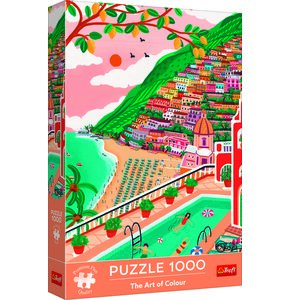 Puzzle TREFL Premium Plus Quality The Art Of Colour Positano, Włochy 10895 (1000 elementów)