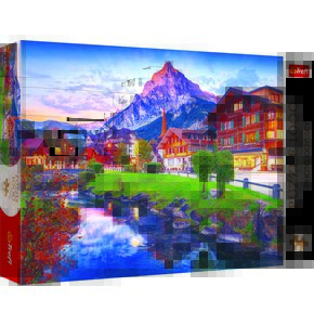 Puzzle TREFL Premium Plus Quality Alpejskie Miasteczko Szwajcaria 10854 (1000 elementów)