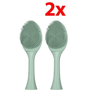 Oryginalna końcówka do szczoteczki SEYSSO Basic Color Face Brush (2 szt.) Aqua Grey