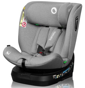 Fotelik samochodowy LIONELO Brave i-Size 40-150 cm (0-36 kg) Szary