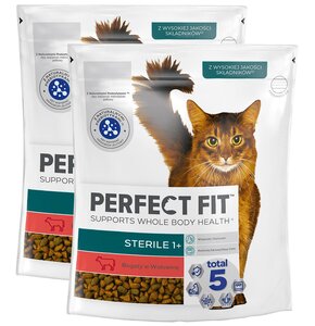 Karma dla kota PERFECT FIT Sterile Beef (2 x 750 g)