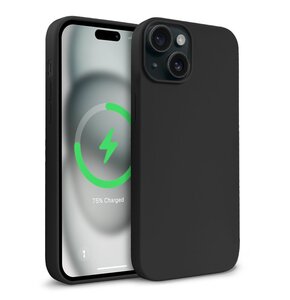 Etui CRONG Color Cover Magnetic MagSafe do Apple iPhone 15 Plus Czarny