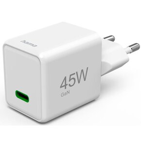Ładowarka sieciowa HAMA Supermini GaN PD/QC 45W Biały