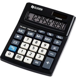 Kalkulator ELEVEN CMB1001-BK Zasilanie bateryjno-słoneczne, 4 pamięci