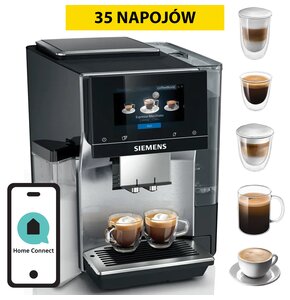 Ekspres SIEMENS EQ700 TQ713R03 Stal jasna (Cold Brew) sterowanie przez aplikacje HomeConnect
