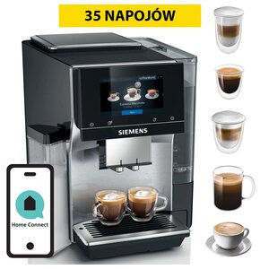 Ekspres SIEMENS EQ700 TQ717R03 Stal ciemna (Cold Brew) sterowanie przez aplikacje HomeConnect