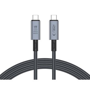 Kabel USB Typ-C - USB Typ-C TECH-PROTECT UltraBoost Max USB 4.0 8K 40GBPS PD240W 2 m Szary