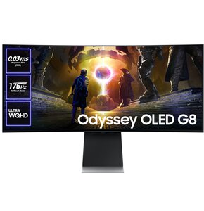 Monitor SAMSUNG Odyssey G8 LS34DG850SUXDU 34.1" OLED 3440x1440px 175Hz 0.03 ms [GTG] Curved
