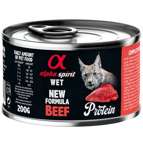 Karma dla kota ALPHA SPIRIT Protein Beef Wołowina 200 g
