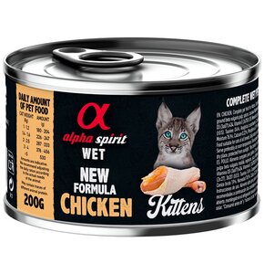 Karma dla kota ALPHA SPIRIT Kittens Chicken Kurczak 200 g