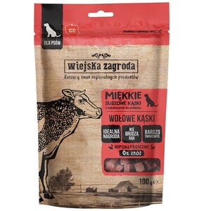Przysmak dla psa WIEJSKA ZAGRODA Miękkie suszone kąski Wołowina 100 g