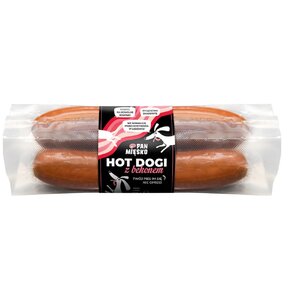Przysmak dla psa PAN MIĘSKO Hot Dogi z Bekonem 220 g