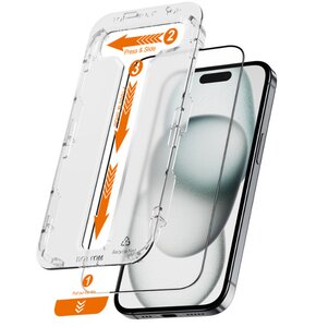 Szkło hartowane CRONG EasyShield do Apple iPhone 15/16 (2szt.)