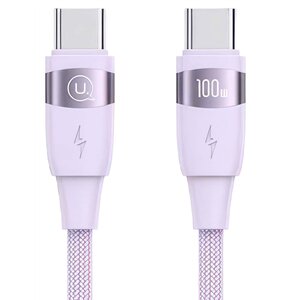 Kabel USB-C - USB-C USAMS US-SJ632 100W 1.2 m Fioletowy