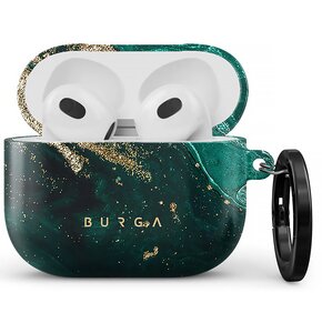 Etui na słuchawki BURGA Emerald Pool do Apple AirPods 3 Zielono-złoty
