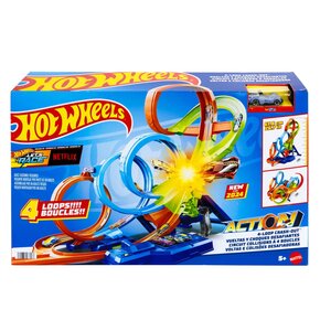 Tor Hot Wheels Action Poczwórna pętla kraks HXR70