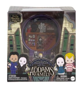Zestaw figurek POLLY POCKET Rodzina Addamsów Kolekcjonerski zestaw kompaktowy HXW25