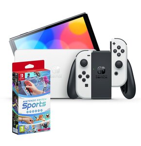 Konsola NINTENDO Switch Oled Biała + Nintendo Switch Sports Gra NINTENDO SWITCH