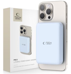 Powerbank TECH-PROTECT PB11 LifeMag MagSafe 10000 mAh 15W Niebieski