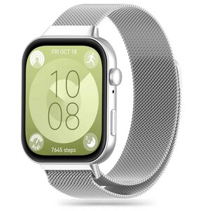 Pasek TECH-PROTECT MilaneseBand do Huawei Watch Fit 3 Srebrny