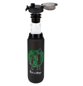 Butelka plastikowa SOXO Rick i Morty 1000 ml Czarny