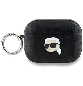 Etui na słuchawki KARL LAGERFELD Monogram Karl Head do Apple AirPods Pro 2 Czarny