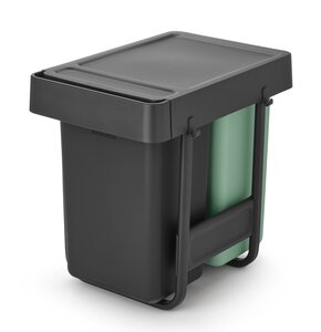 Kosz na śmieci do zabudowy BRABANTIA Sort&Go 232503 2 x 15L Szary