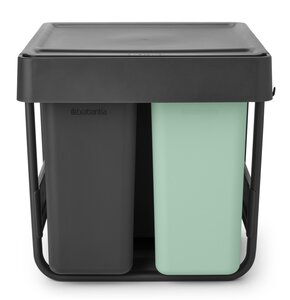 Kosz na śmieci do zabudowy BRABANTIA Sort&Go 232541 2 x 10L + 20L Szary