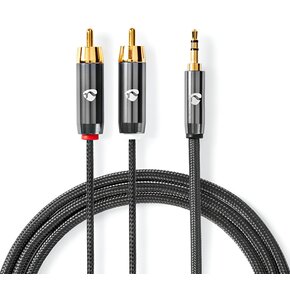 Kabel 2xRCA - Jack 3.5 mm NEDIS 1 m