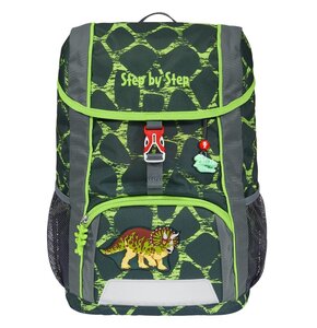 Plecak STEP BY STEP Junior Kid Dino Tres Szaro-zielony
