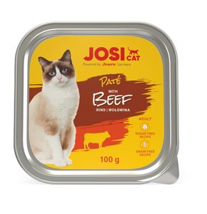 Karma dla kota JOSICAT Pasztet z wołowiną (32 x 100 g)
