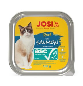 Karma dla kota JOSICAT Pasztet z łososiem (32 x 100 g)