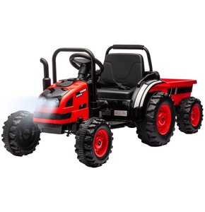 Traktor dla dziecka MILLY MALLY + Przyczepa Farmer Czerwony