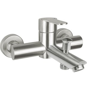 Bateria wannowa ścienna DEANTE Lupo BLU F10N Stal szczotkowana