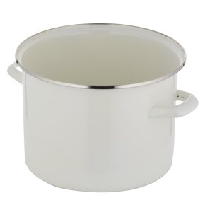 Garnek FLORINA Prosty Gładki 18 cm Kremowy