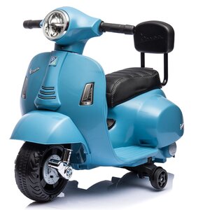 Motorek elektryczny SUN BABY Scooter Vespa z oparciem Niebieski